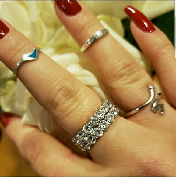 Swarovski eternity band bundle - Picture 3 of 9